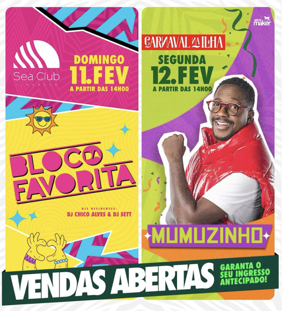 Carnaval na Ilha com Bloco da Favorita | SeaClub