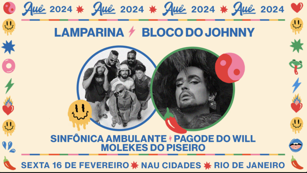 AUÊ : LAMPARINA E BLOCO DO JOHNNY HOOKER