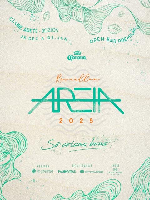 Réveillon Areia 2025 – Armação de Búzios/RJ