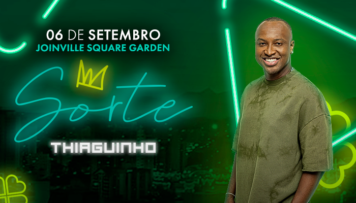 Show Thiaguinho: Turnê Sorte – 06/09 em Joinville/SC