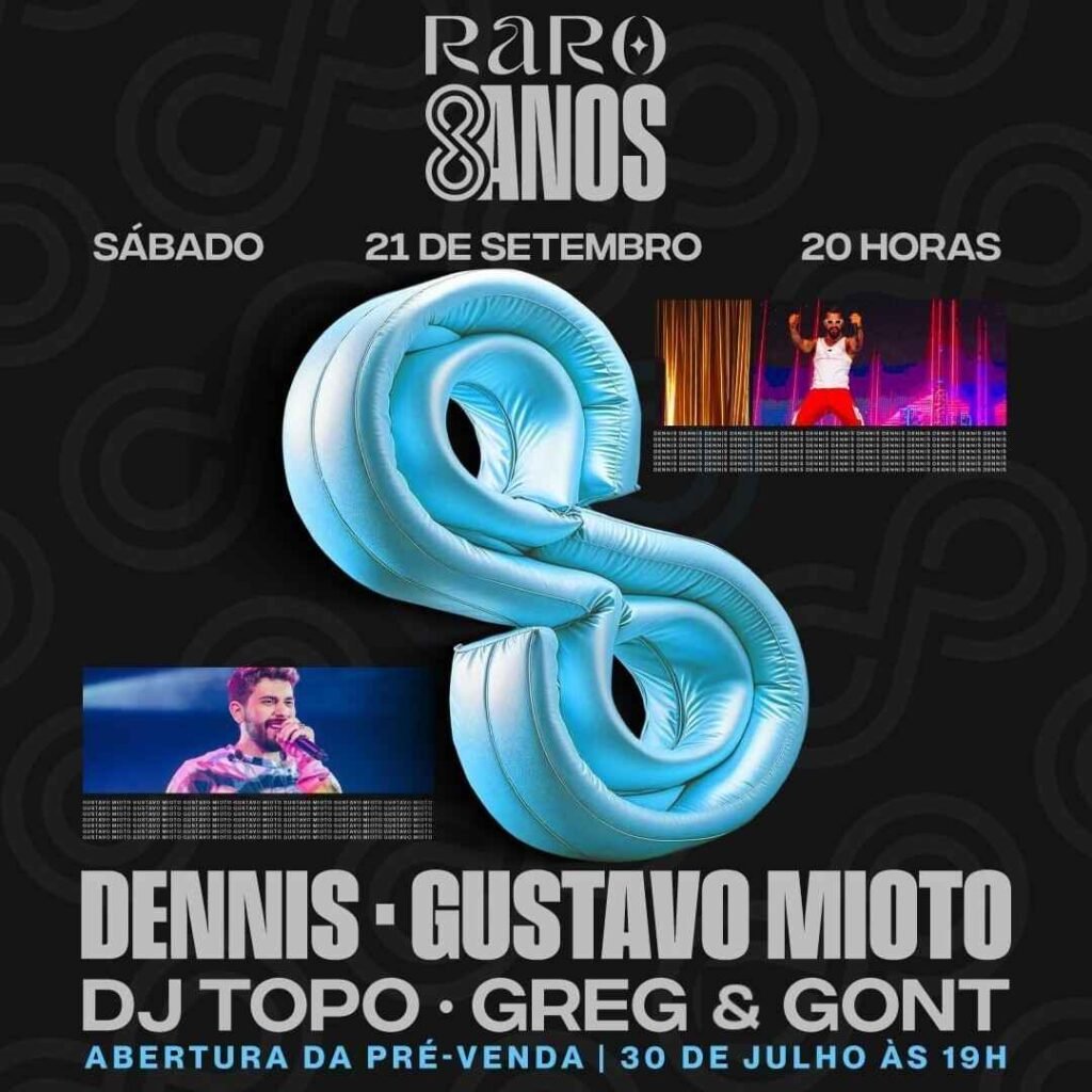 Raro 8 Anos BH com Dennis e Gustavo Mioto