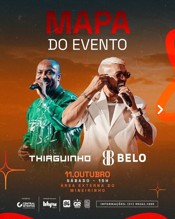 Thiaguinho e Belo em BH 2025